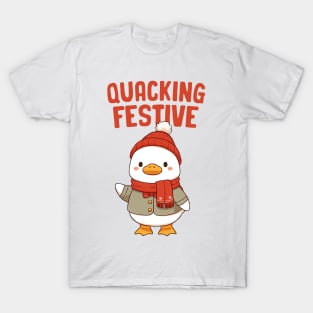 Quacking Festive Christmas Duck T-Shirt